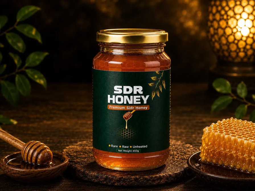 Sidr Honey Jar Front View